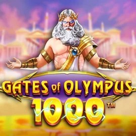 Slots logo of Gates of Olympus 1000 from Pragmatic Play at Spinmacho Casino