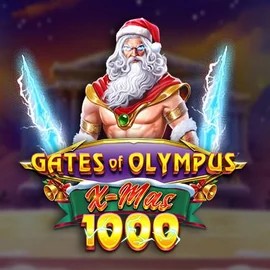 Gates of Olympus Xmas 1000 slot logo by Pragmatic Play at Spinmacho Casino