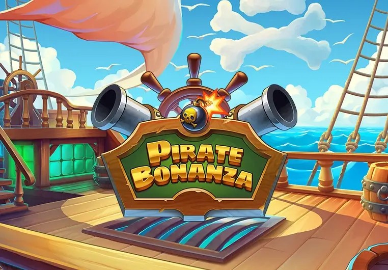 Pirate Bonanza Slot logo – Slots by Backseat Gaming at Spinmacho Casino