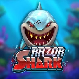 Slots logo of Razor Shark from Push Gaming at Spinmacho Casino